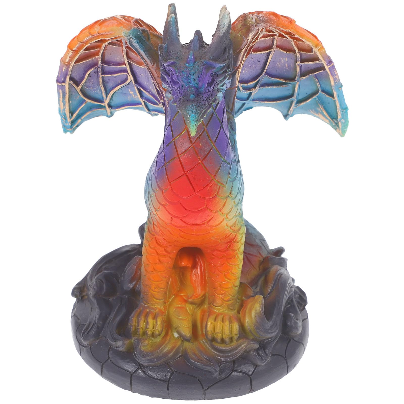 Anneome Lampe de Table Dragon en Résine Led, Lampe de Salon à Poser Décorative et Veilleuse, Illumination Chaleureuse pour Chambre ou Bureau, Design Unique et Stylé