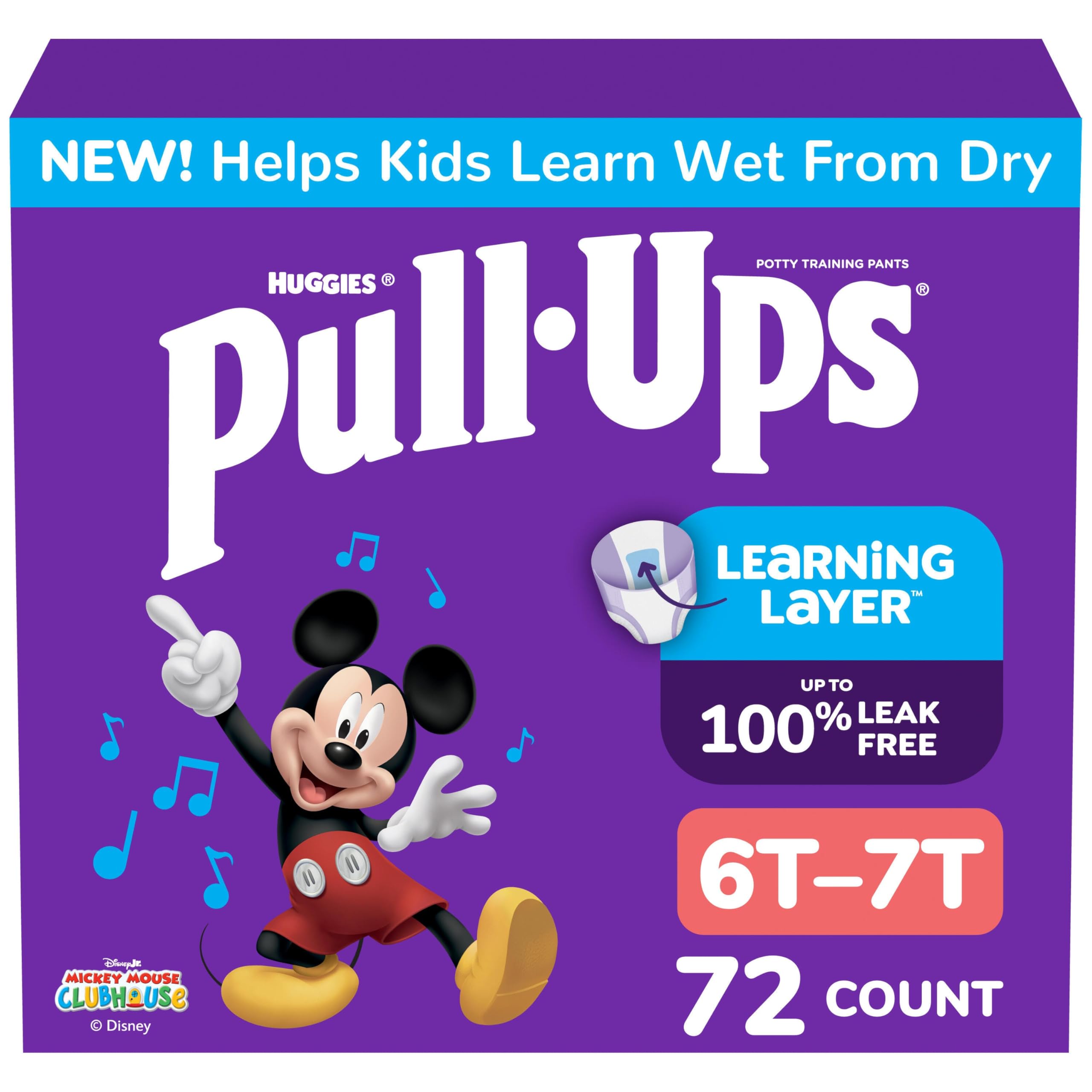 Huggies Pull-Ups ミッキーマウス 36枚入り 6T-7T Amazon.com: Pull-Ups Boys' Potty Training Pants, Size 6T-7T