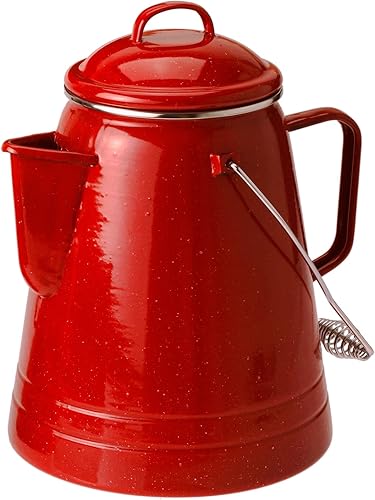 Miniatura 3 de GSI Outdoors Diseño de caldera de café de 36 tazas para ser resistente para el campamento, casa rodante o cocina de granja, azul