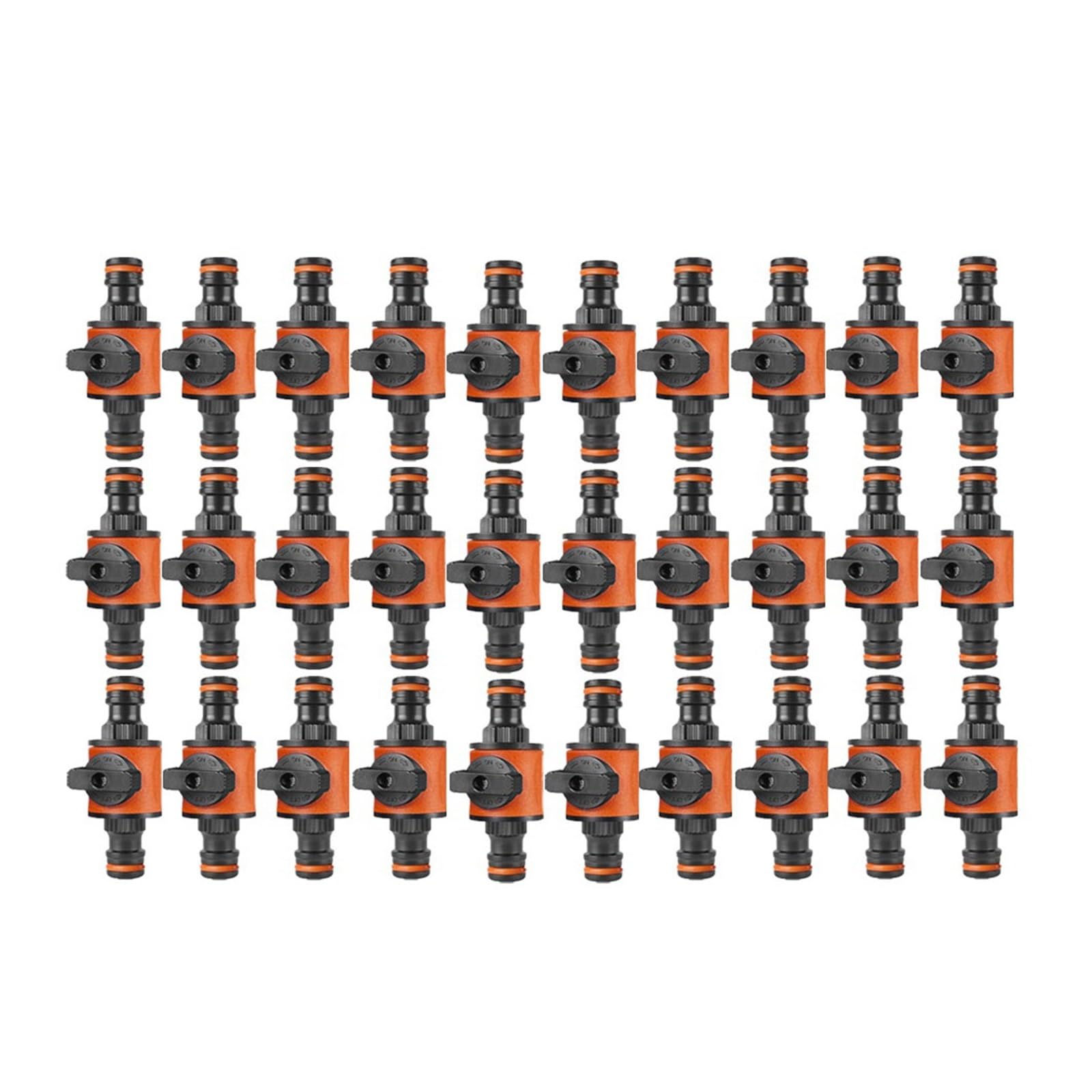 BNGDFDGH 1-30Pcs Garden Hose Tap Shut Off Valve Fitting Connector Pipe Coupler Stop for Faucets Spray Guns Watering System(30Pcs)