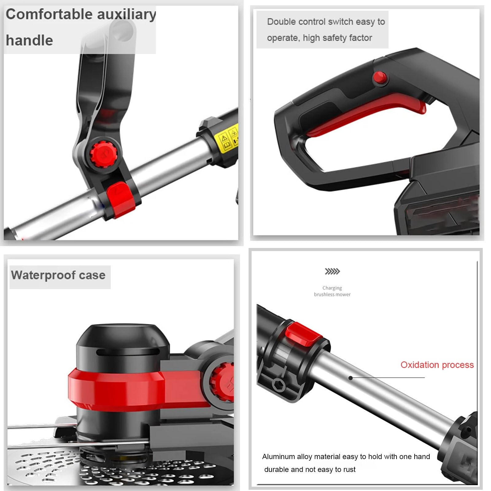 Cortacésped eléctrico, Robot cortacésped rotativo, deshierbe eléctrico, Recargable, agrícola, hogar, inalámbrico, batería de Litio de 24V 24V/4.0Ah