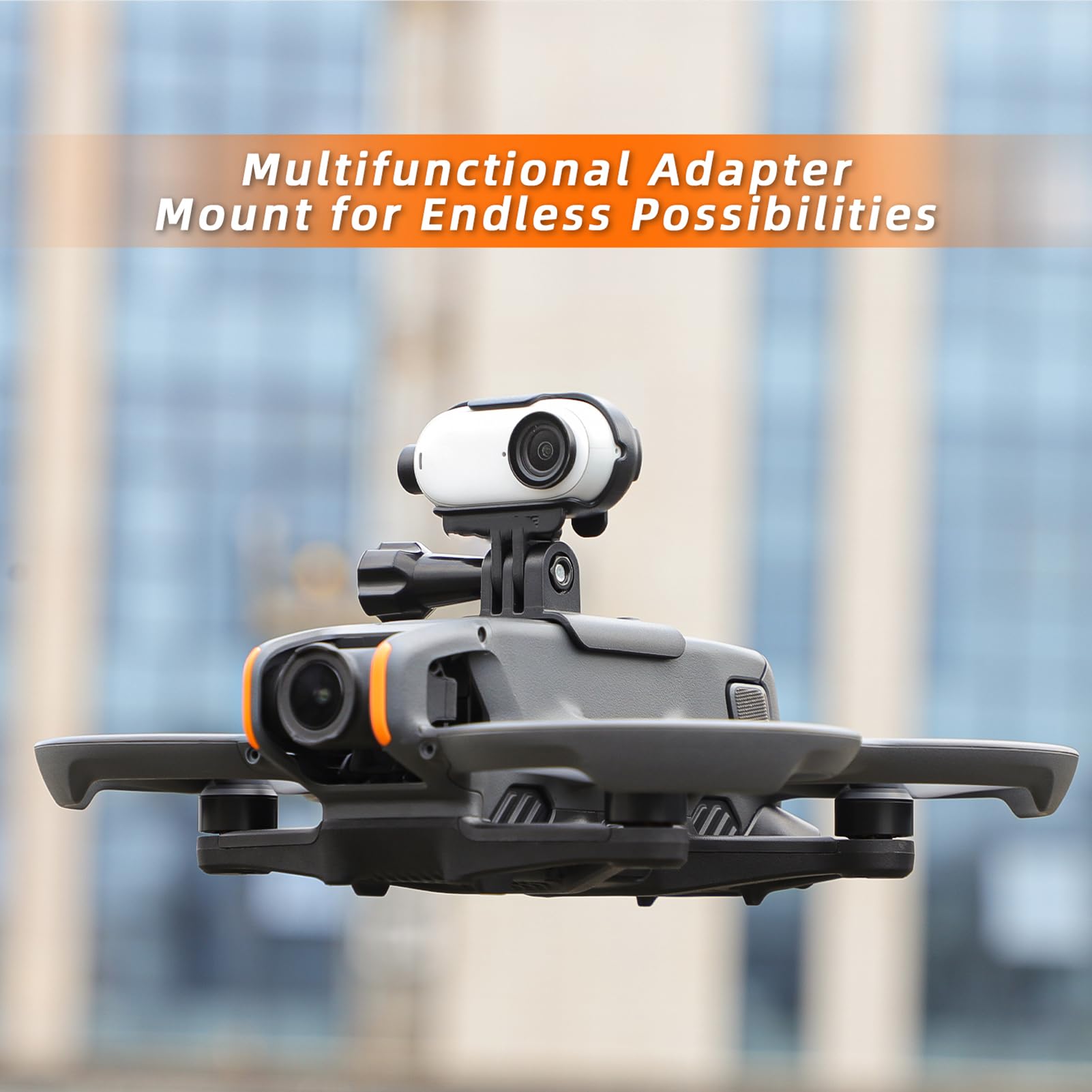 Drone Camera Mount for DJI Avata 2 Top Carry Extension Bracket Tripod Mount Adapter for Avata 2 Drone Accessories