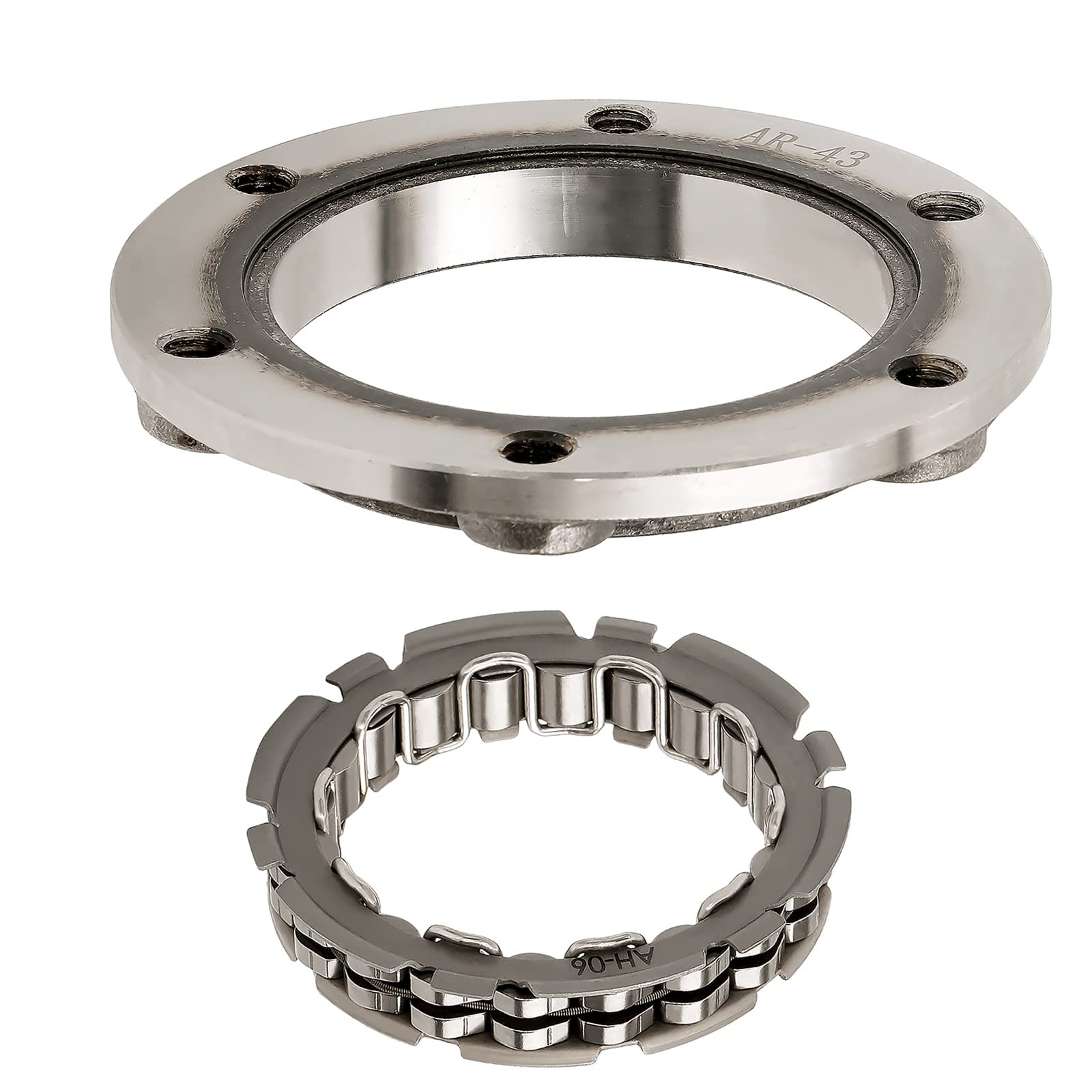 AHL Arranque brida del volante del embrague y rodamiento unidireccional 13194-1094 92048-0002 para Kawasaki KSV700 KFX 700 2004-2009 2011/KVF650 Prairie 650 4X4 2002-2003