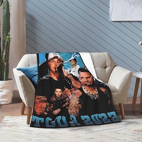 Miniatura 2 de Kane Singer - Manta de franela de vellón marrón para todas las estaciones, cálida, ultrasuave, manta casual para cama, sofá, cama, sofá o