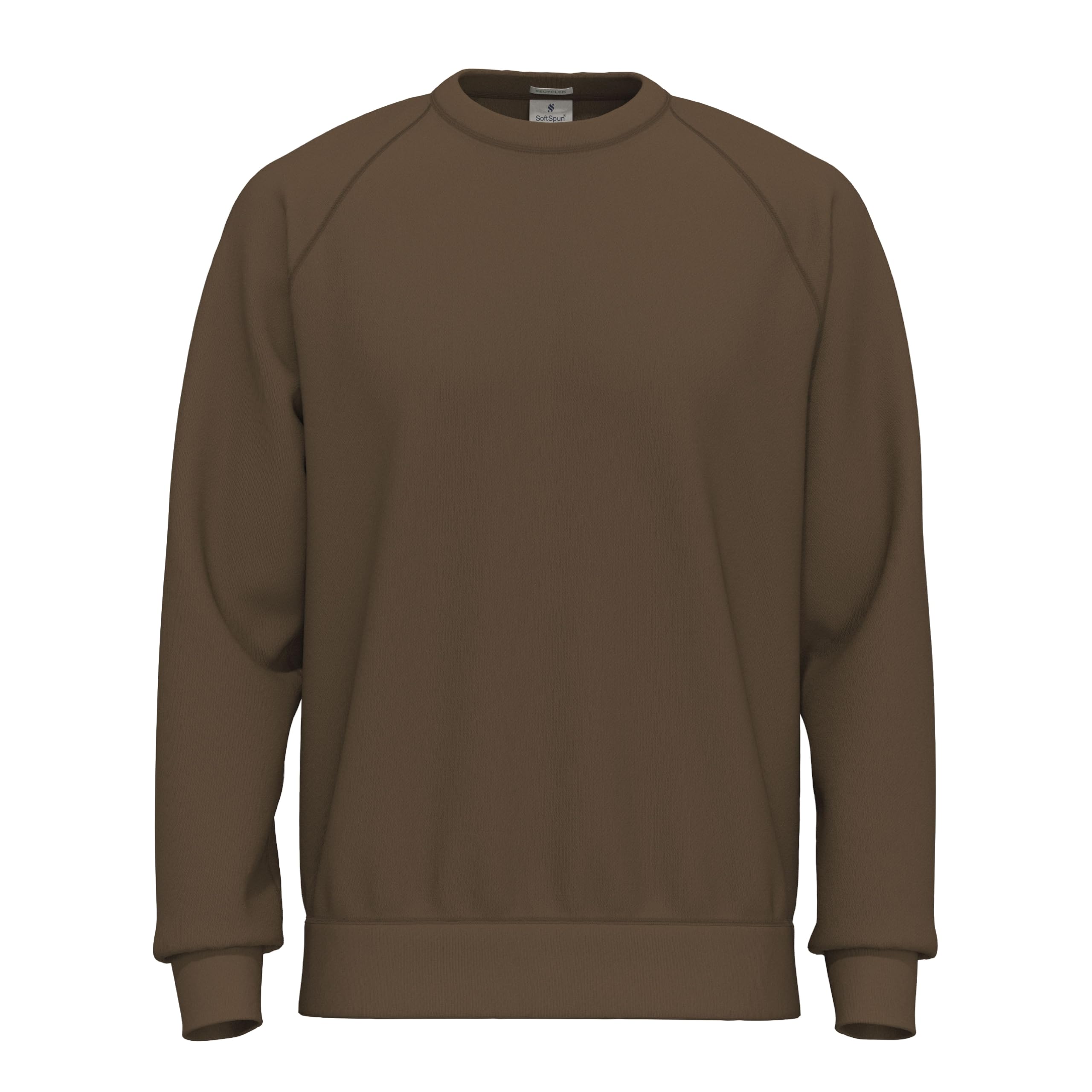 SoftSpun Pullover Herren Baumwolle – Sweatshirt Herren ohne Kapuze, Klassischer Pulli Regular Fit für Alltag & Arbeit