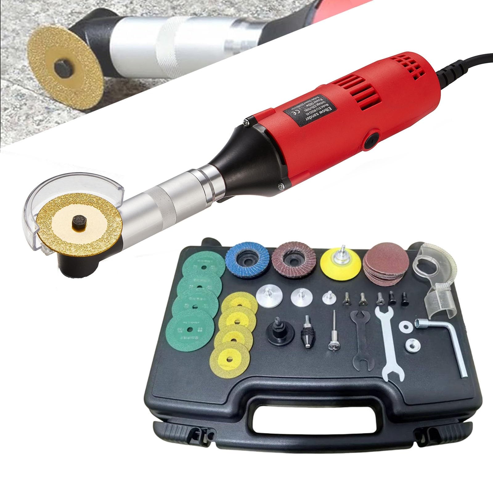 Rsqql One Color Electric Tile Seam Opener Cleaner,350W Pure Copper Motor,15000R/Min,6-Speed Free Speed Regulation,For Polishing, Milling, Rust Removal