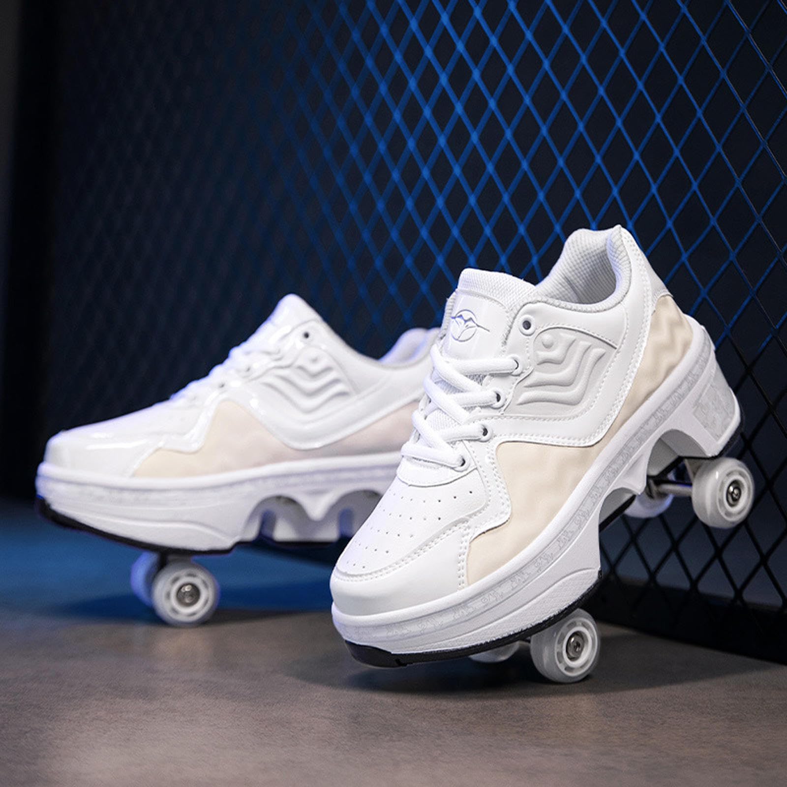 Rollschuhe Schuhe Rad Schuhe für Jungen Mädchen Erwachsene Rollschuhe Schuhe mit Rädern Flexible Schlittschuhe als Geschenk
