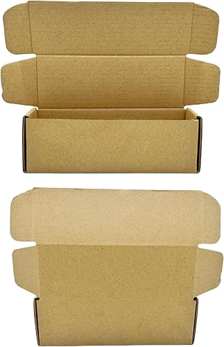 Miniatura 4 de Cajas de envío pequeñas de 6 x 3 x 1 pulgadas, paquete de 50 cajas de envío de cartón corrugado, caja de correo móvil para negocios
