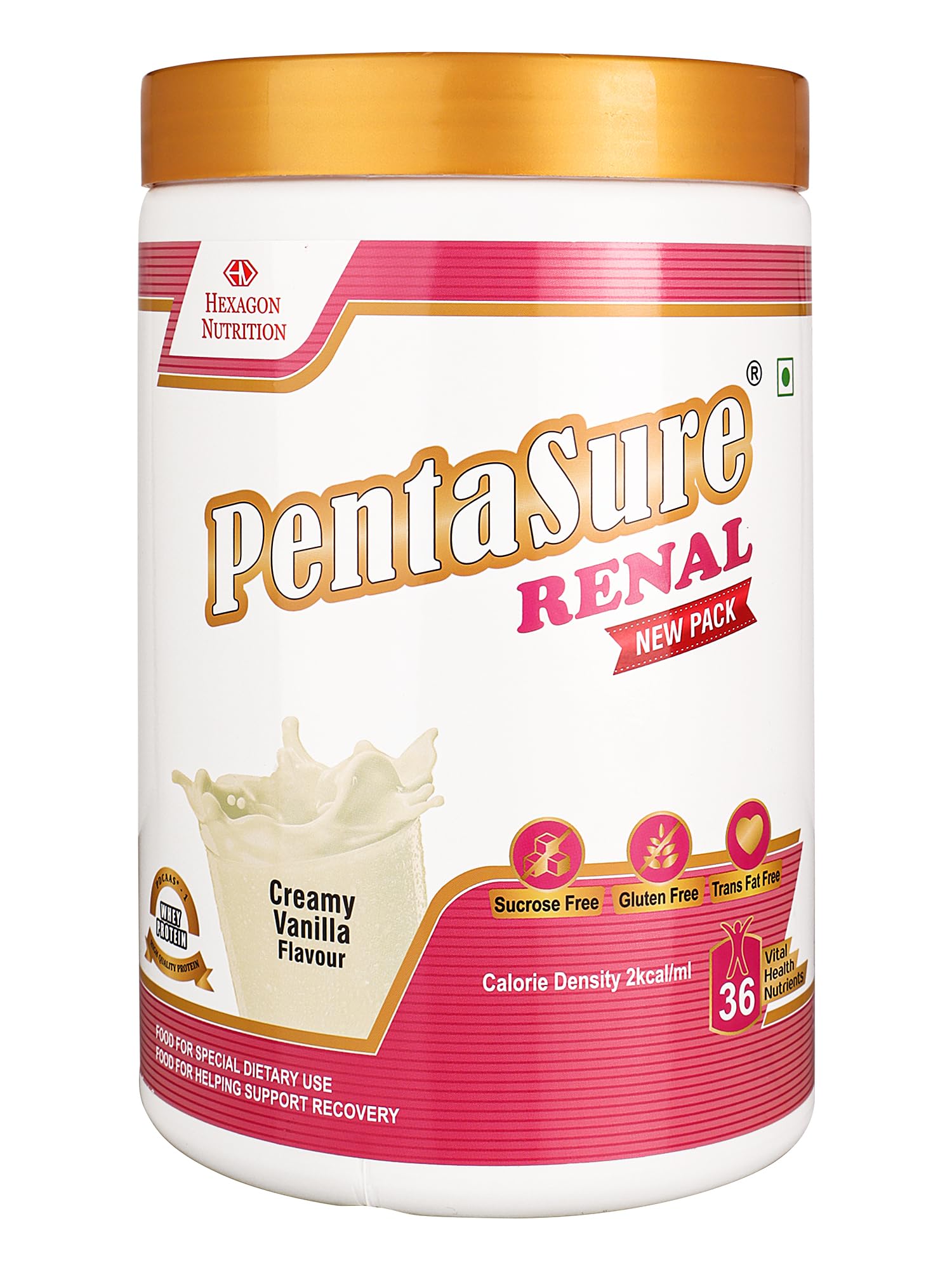PentaSure Renal Pre-Dialysis Care Nutritional Powder | Creamy Vanilla Flavor - 1Kg | High Calorie & Adequate Protein Supplement Drink | 13g Protein per 100g | Supports Renal Health, Energy & Recovery