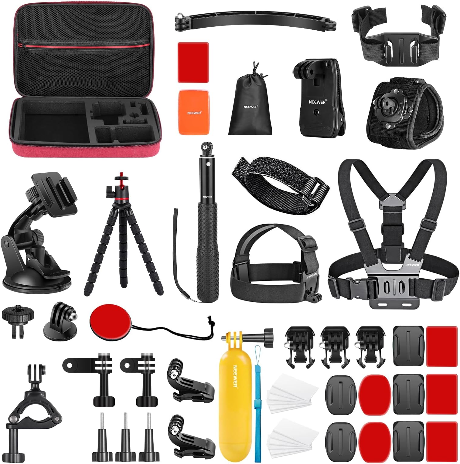 TEKCAM Valigetta Rigida In EVA Impermeabile Per Action Camera GoPro E Akaso, Custodia Da Viaggio Media Con Manico