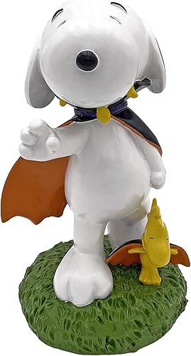 Miniatura 2 de Peanuts® Snoopy & Woodstock Vestida para Halloween Estatua de jardín de 8 pulgadas