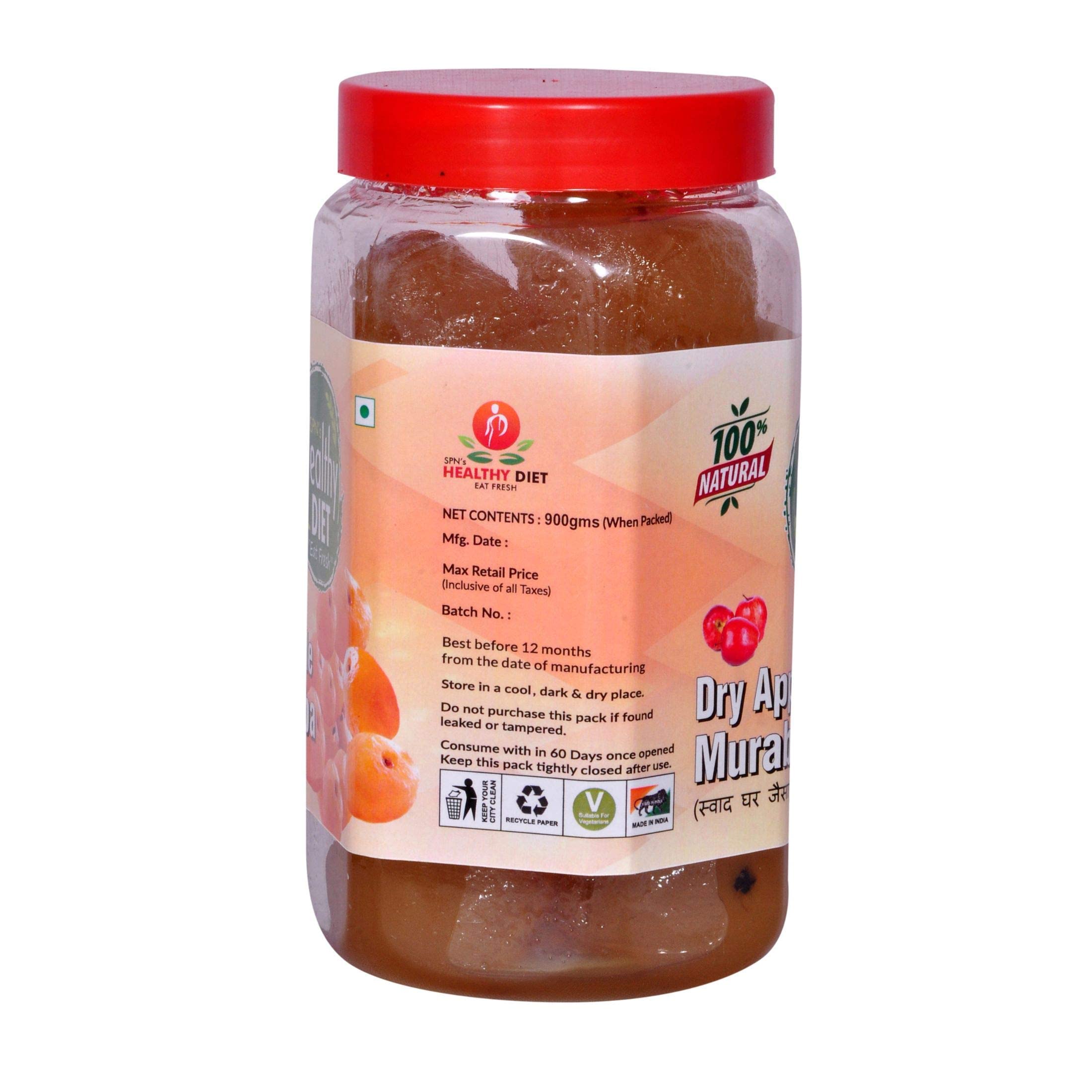Healthy Diet Apple Murabba Sweet Delicious with Honey Home Made Tasty Traditional Delicious Healthy Ghar Ka Indian Achar Handmade Hygenic Real Flavor Natural Fresh (900gram) 2