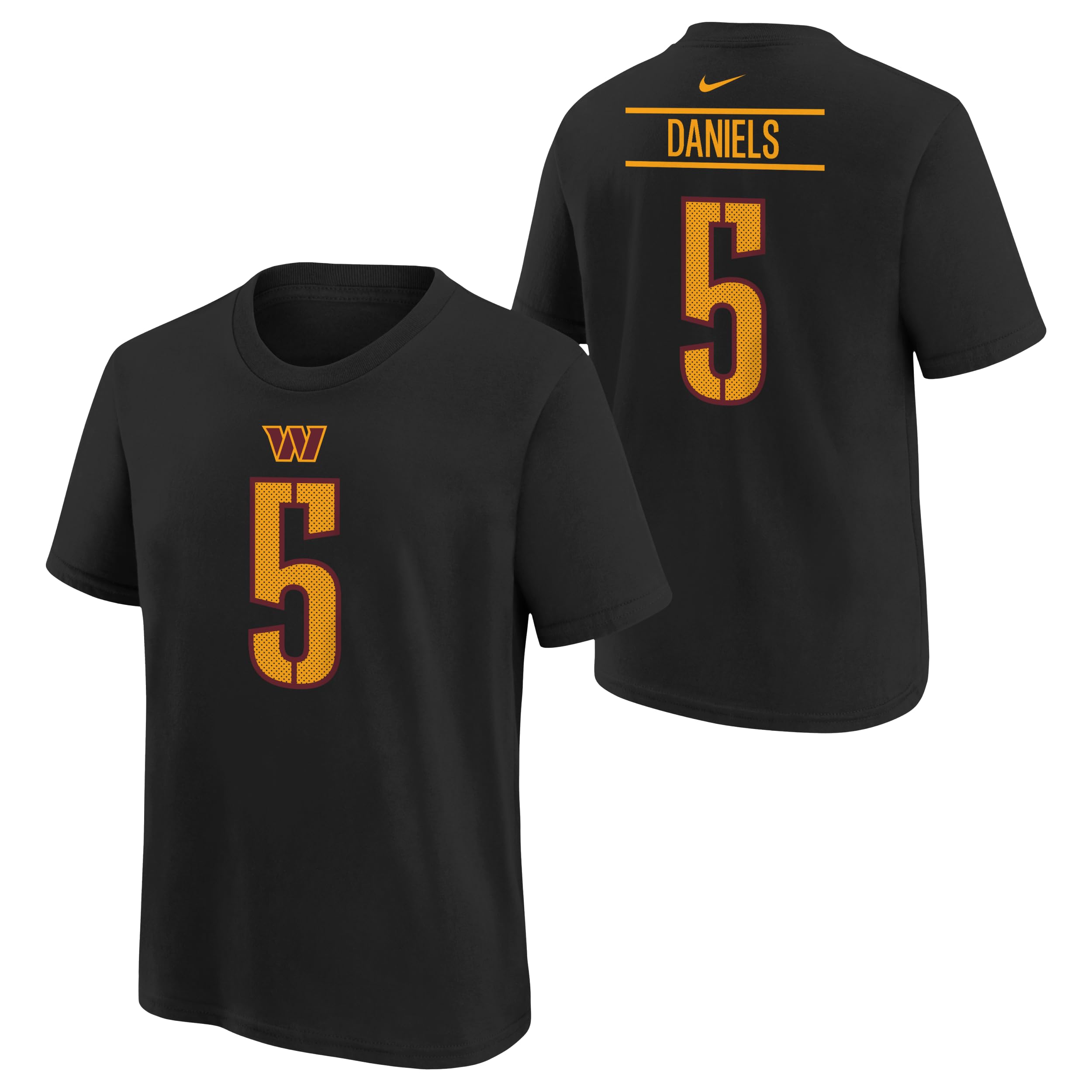 Nike Jayden Daniels #5 Washington Name Number Player T-Shirt - Youth Boys (8-20)