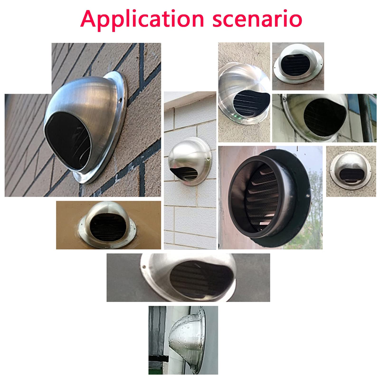 Rejilla de ventilación con rejilla montaje en pared acero inoxidable