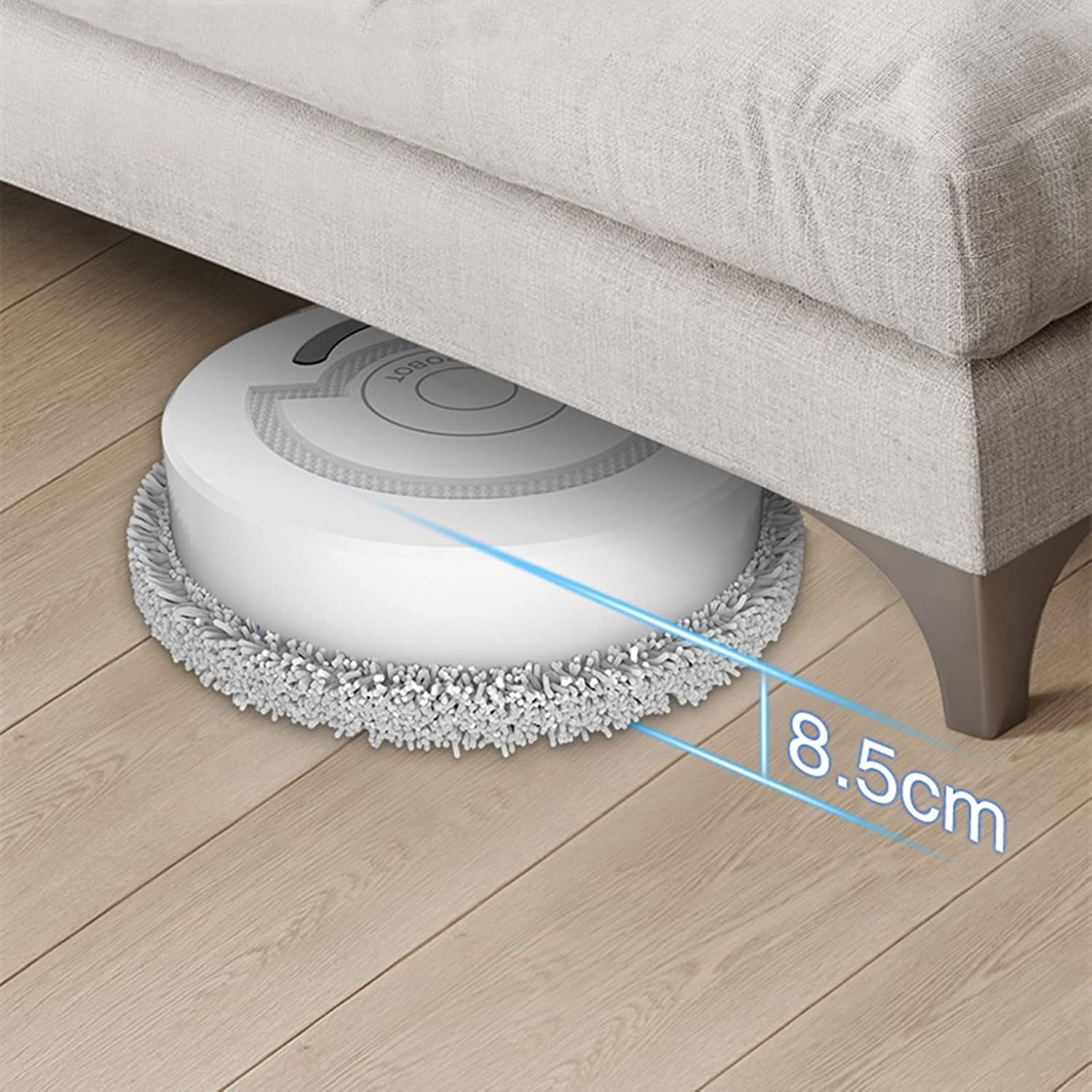 Intelligent Mopping Machine Cleaning Robot Rotary Vacuum Cleaner Cleaning Tool Wet and Dry Cleaning Anti-Collision for Home Office Living Room Bedroom