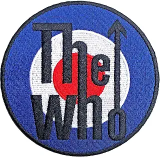 The Who Patch Target Band Logo Bordered 公式 Embroidered Woven Iron On Size One Size