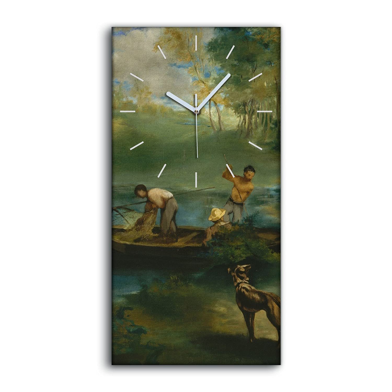 Horloge sur Toile de 30x60 cm Ne Pas Tic Tac pour une Chambre Lumineuse