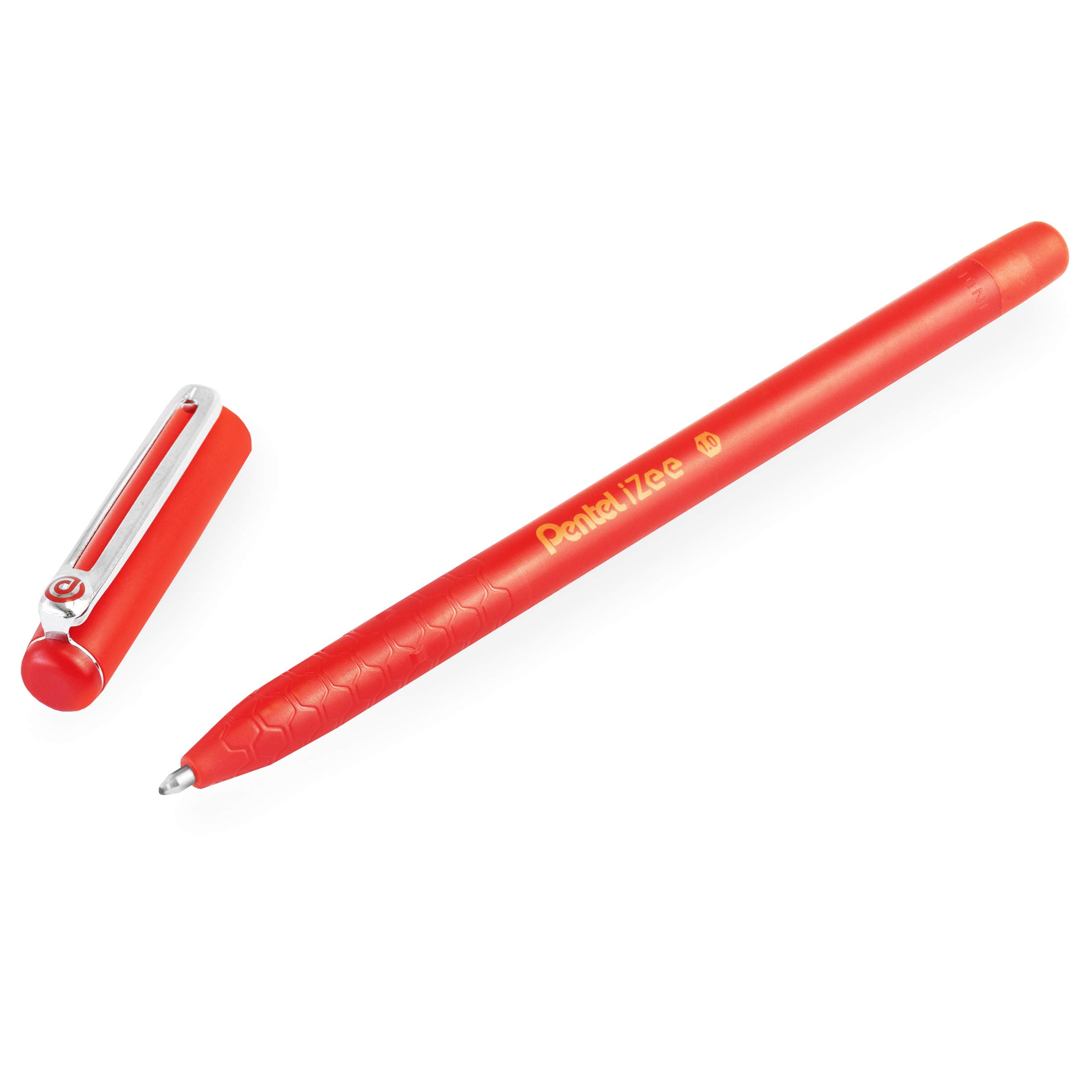 Pentel iZee BX460 - Penna a sfera con punta da 1,0 mm, inchiostro nero, confezione da 14
