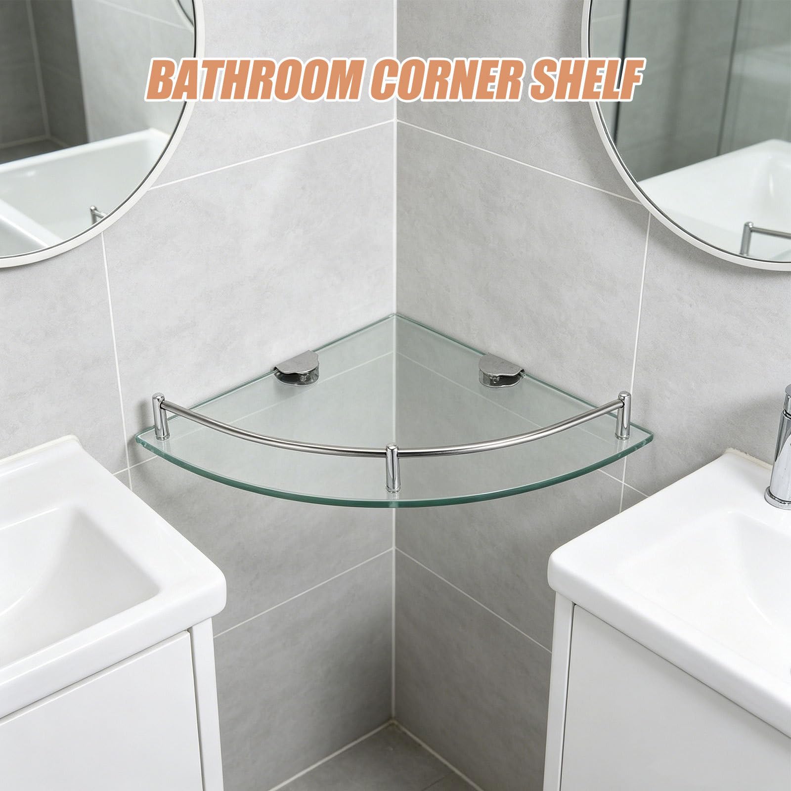 PRETYZOOM 2 Piezas De Estantes Para Artículos De Tocador, Jabonera, Estante De Pared De Acero Inoxidable, Riel Para Champú Y Gel De Baño Con Cepillo De Baño, Organizador Triangular De