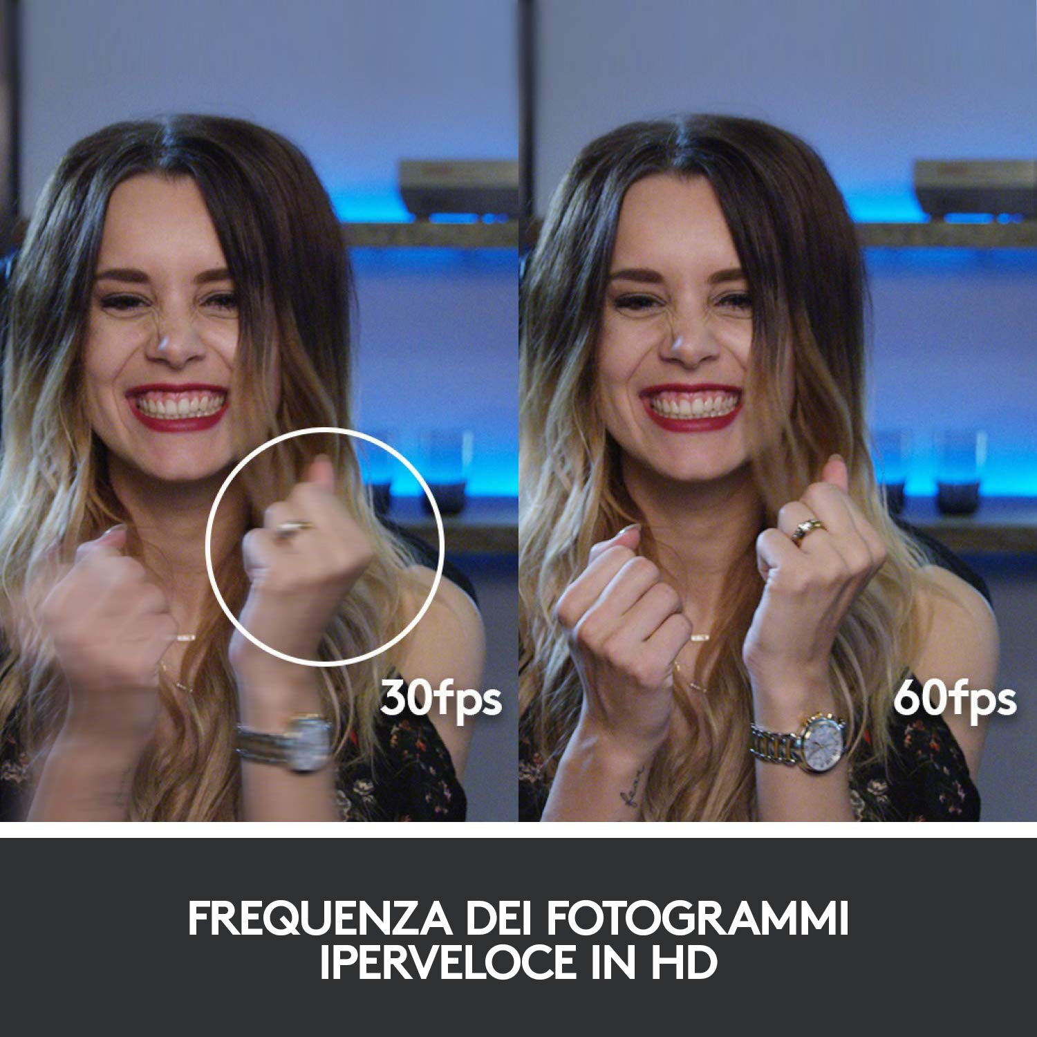 Logitech C922 Pro Stream Webcam, Streaming Hyperfast HD 1080p/30fps o HD 720p/60fps, Correzione Luce HD, Autofocus, Audio ‎Stereo, Per YouTube, Twitch, XSplit, ‎PC/Mac/Laptop/Macbook/Tablet - Nero
