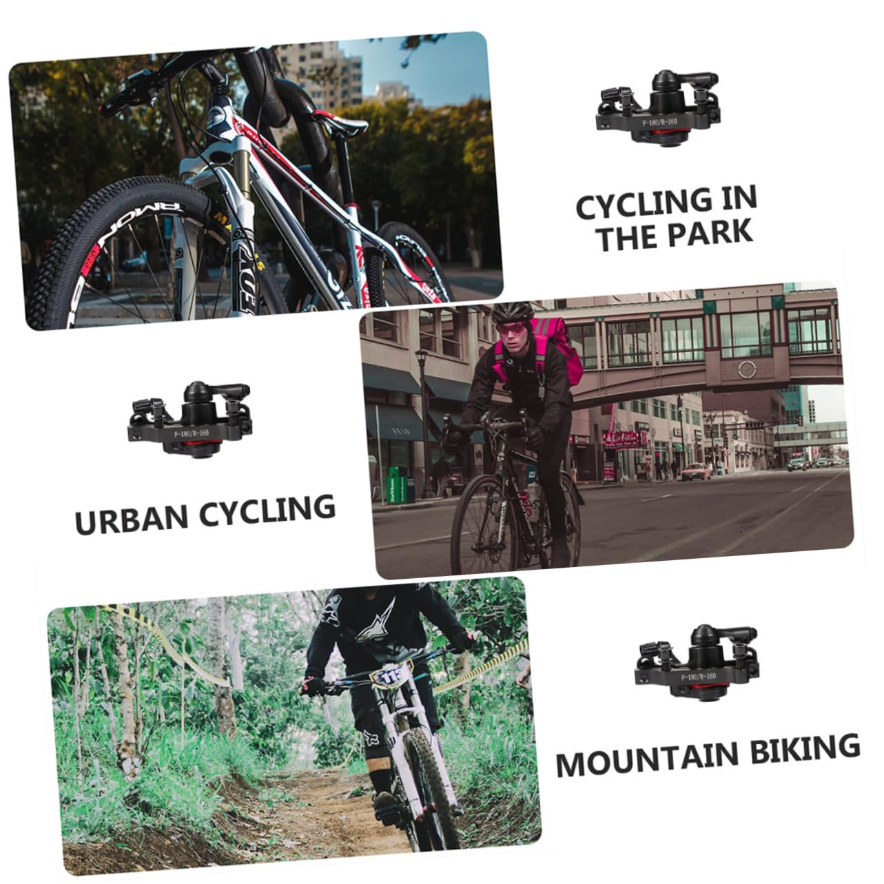 Milisten Lot de 2 freins à disque de vélo - Freins à disque pour vélo en vrac - Freins à disque pour vélo - Freins à disque de frein pour vélo en alliage d'aluminium - Noir