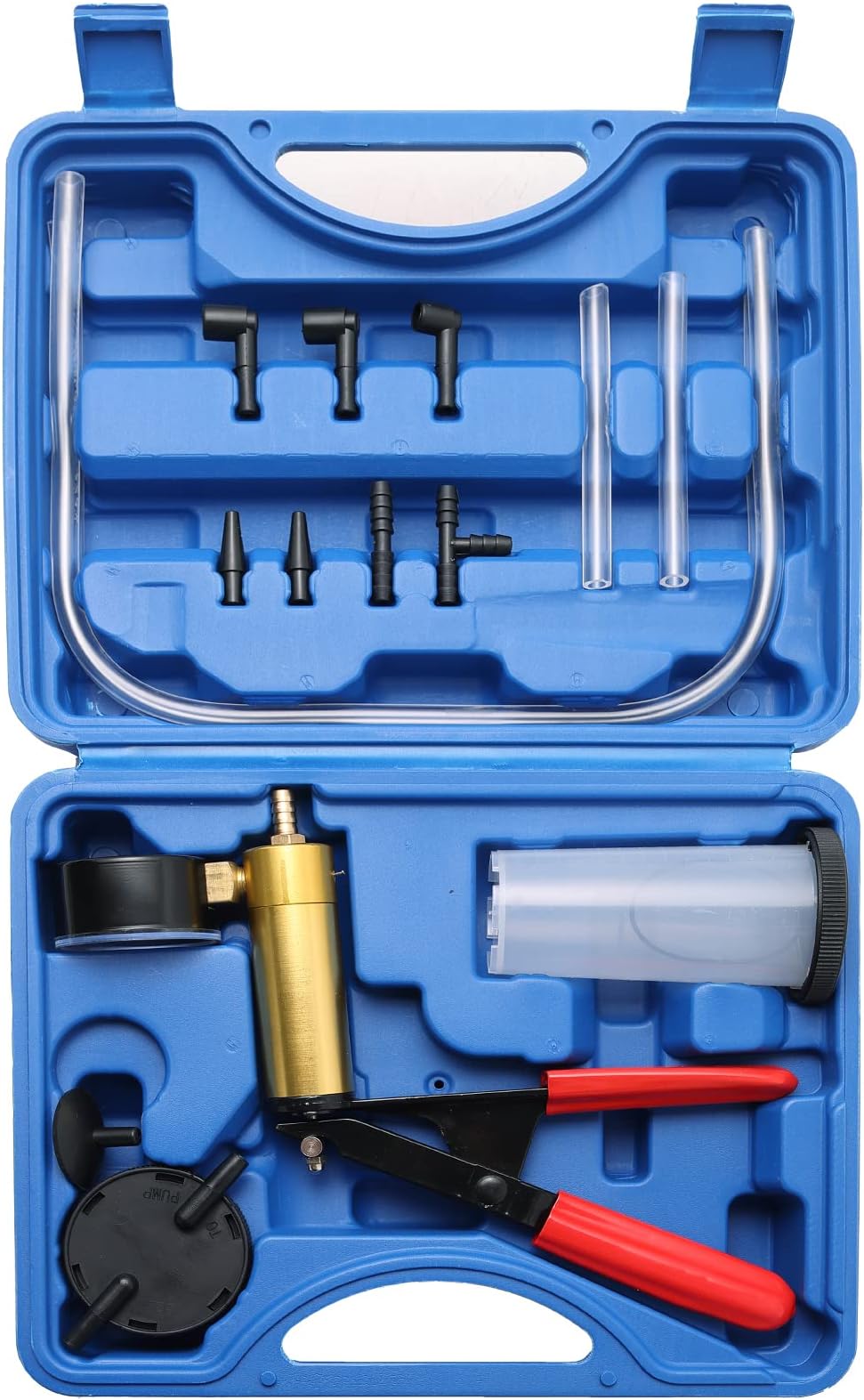 Yonligonju 2 in 1 Handheld Vacuum Pump Brake Bleeder Kit for Motorcycle 16 pcs Brake