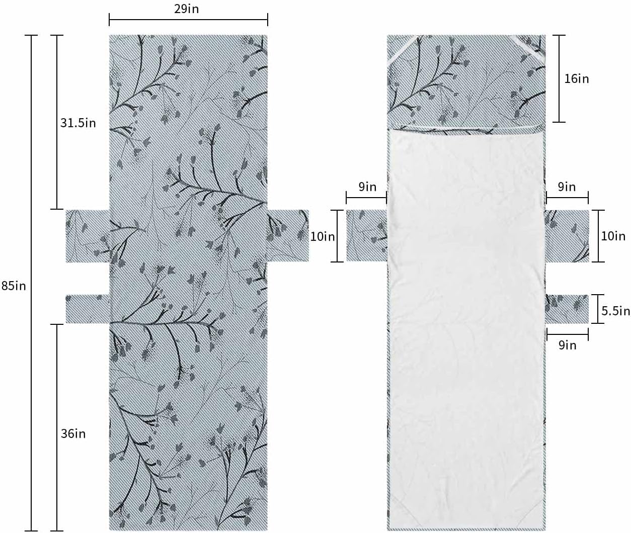 Fall Leaves Flower Beach Pool Patio Lounge Chaise Chair Cover Towel With Pockets,Absorbent & Quick Dry Microfiber Towel Cover Bag Summer Accessories Fantasy Vintage Plant Florals Abstract Geometric