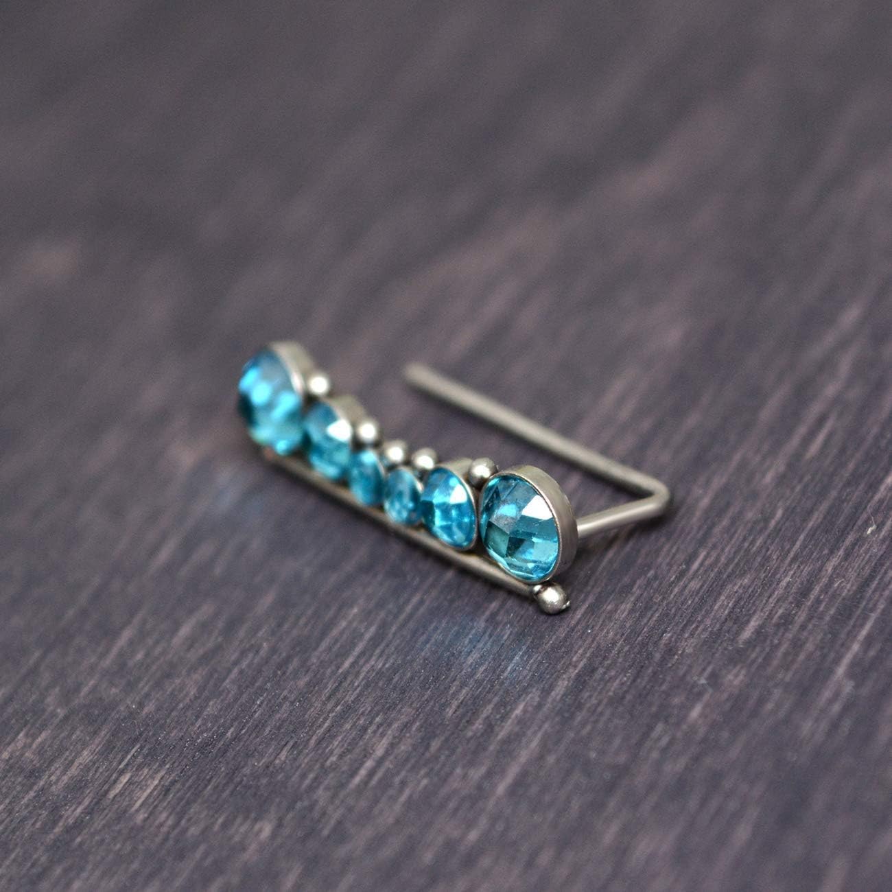 Ear Climber - Ear Crawler Surgical Steel, Up the Ear Earrings - Image 5