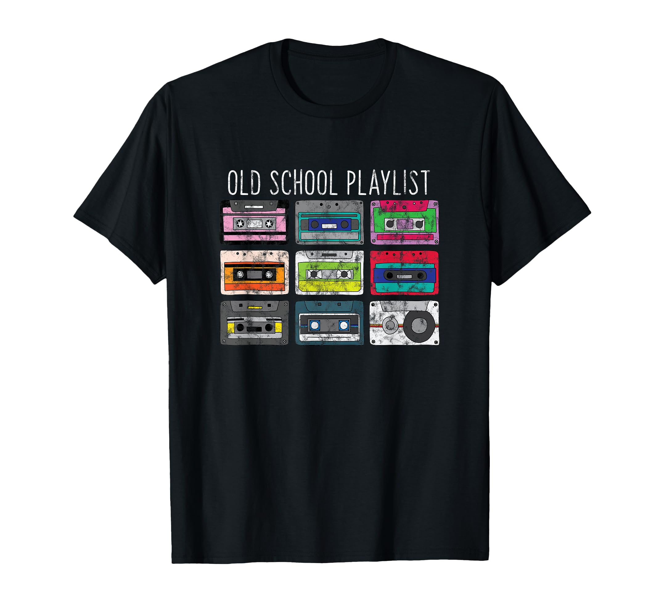Old School Playlist Cassette Tapes Retro 80s 90s T-Shirt