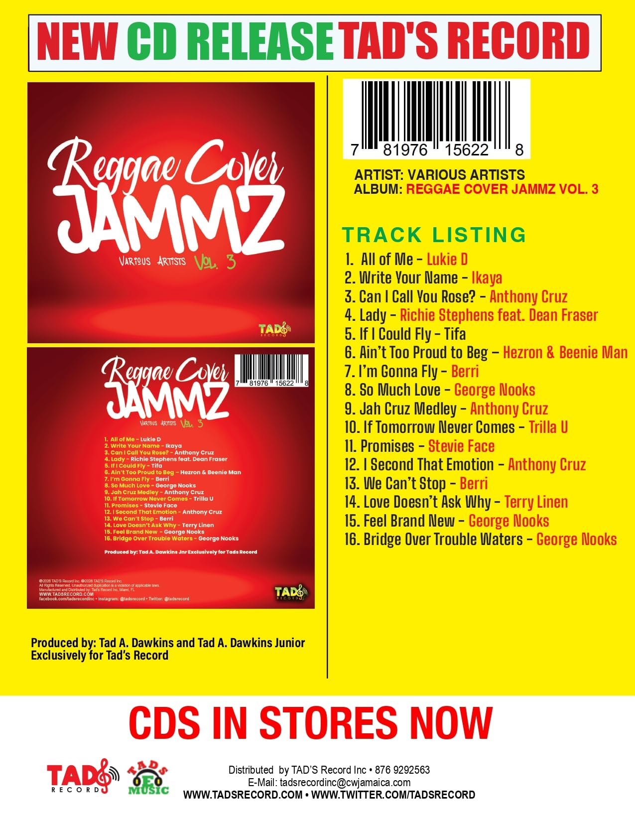 Reggae Cover Jammz Vol. 3