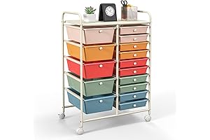 GOFLAME 15-Drawer Rolling Storage Cart: A Hobbyist's Haven