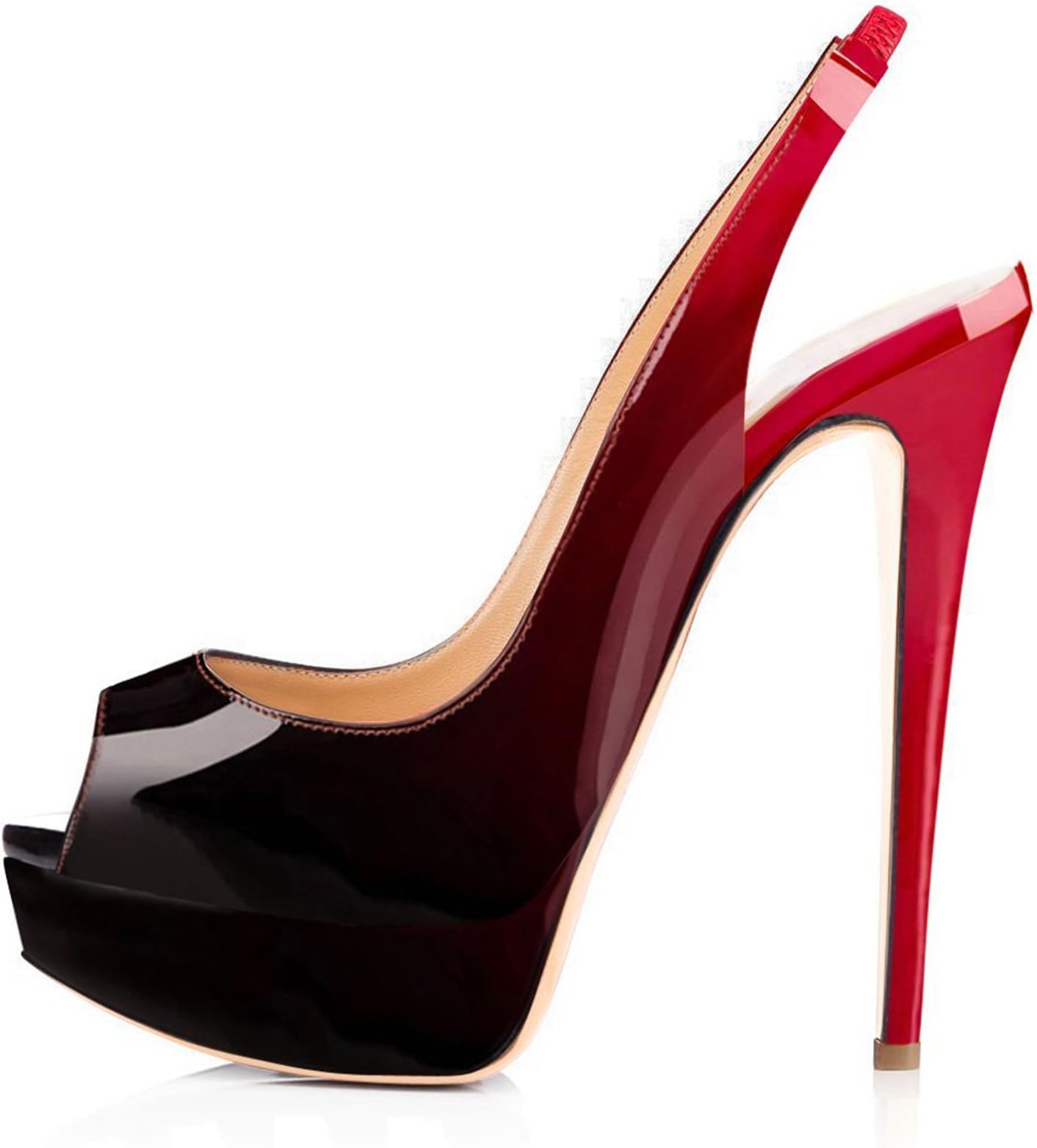 Mermaid Women’s Shoes Peep-Toe Sling Back High Heel Platform Sandals