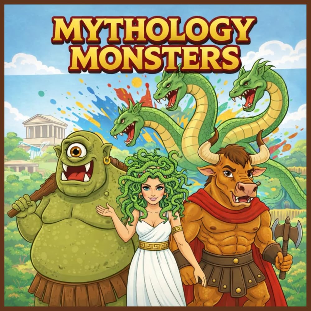 MYTHOLOGY MONSTERS: Mythology Monsters Book for Children Ages 3-6