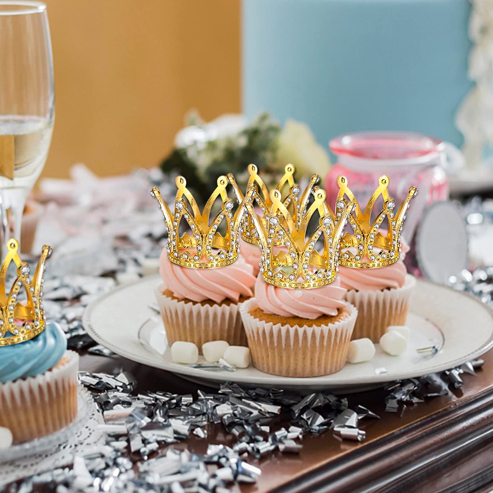 Amazon.co.jp: 王冠 ケーキトッパー カップケーキトッパー