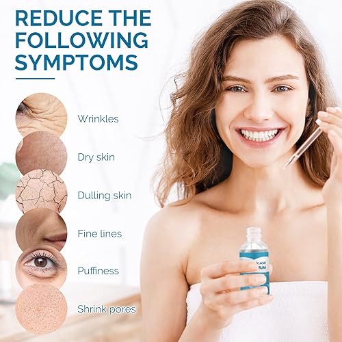 Miniatura 3 de Hyaluronic Acid Serum for Face, Vitamin C Serum for Face With Hyaluronic Acid Fades Wrinkles Repair Brightening Firming for Hydration, Brightening