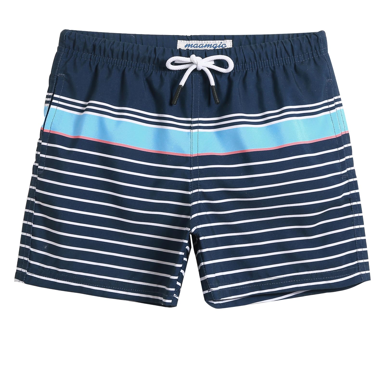 MaaMgic Little Boys' Beach Trunk Toddler Swim Shorts Animal Patterned Boardshorts Lightweight Beach Shorts Adjustable Waist Great for All Ages — view 13