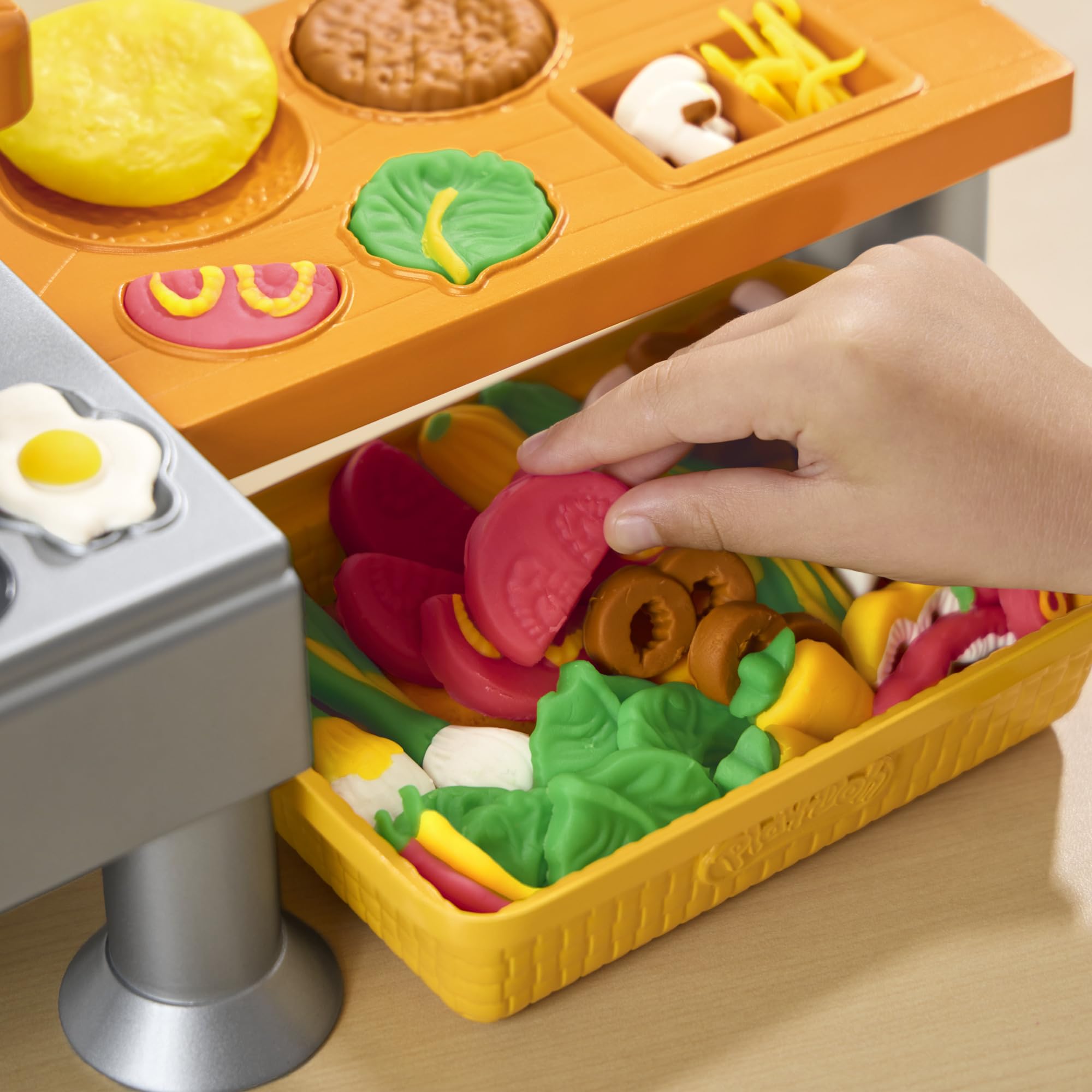 Play-Doh, La Cocina de los Minichefs, Sonidos de Cocina de Juguete realistas, Más de 25 Alimentos de Juguete Que Crear, Manualidades Infantiles, A Partir de 3 años
