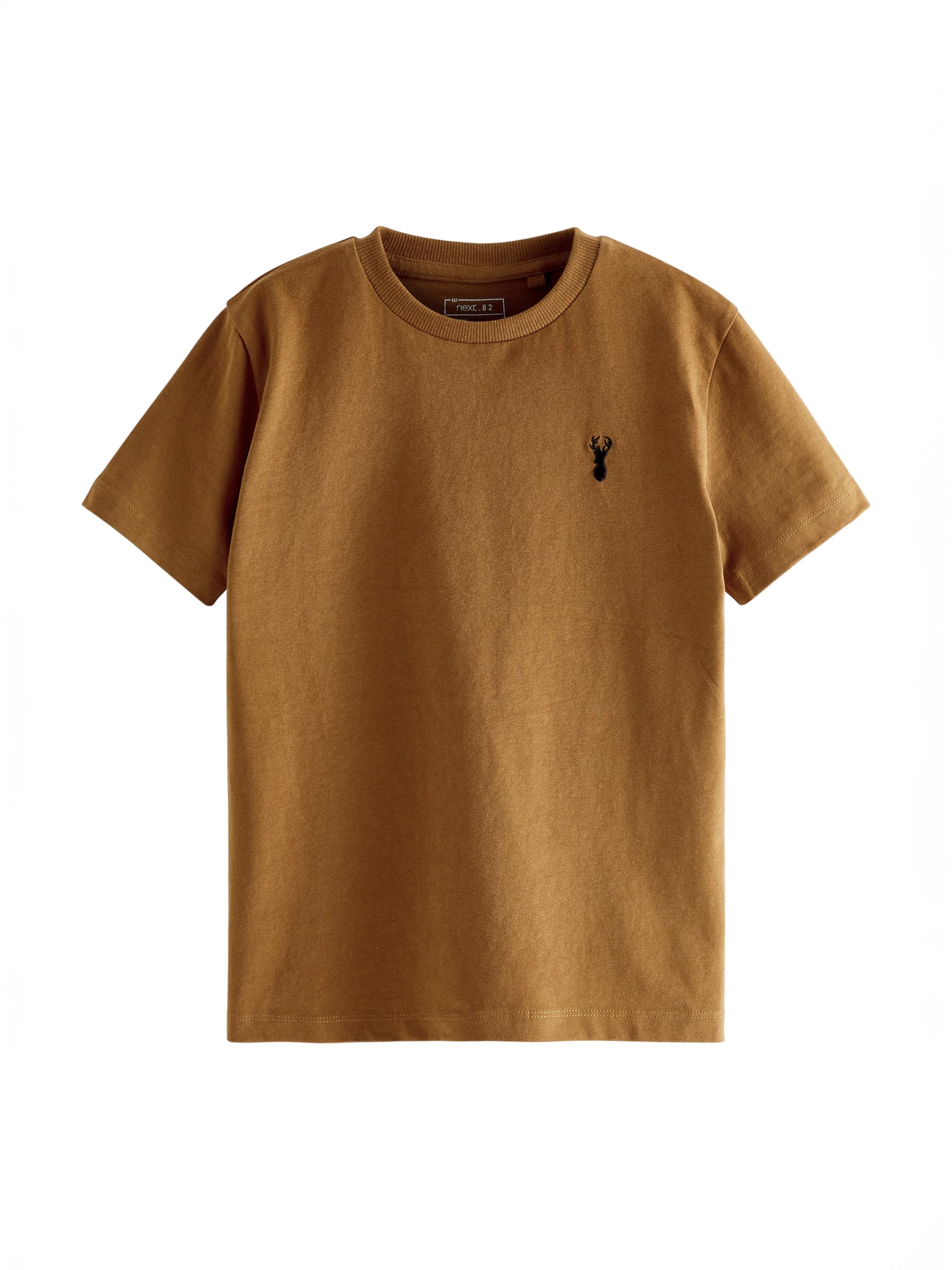 NEXT Garçon T-Shirt à Manches Courtes et cerf brodé, Lot de 4
