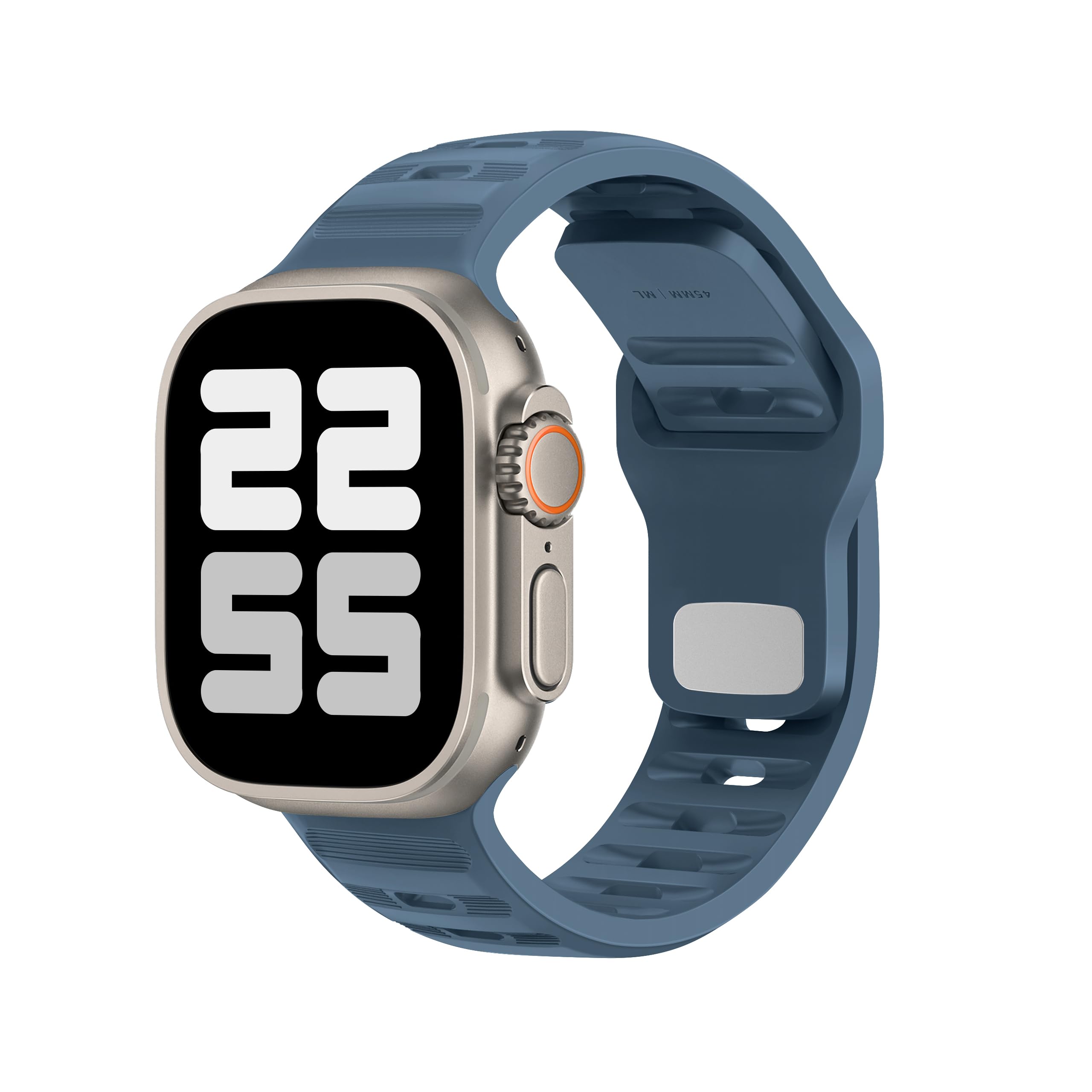 ELETTRONEO UC1 Straps for Apple Watch Band Silicone series Ultra 2 49mm, Series 10 46mm, 9 8 7 45mm 41mm, SE 6 5 4 44mm 40mm
