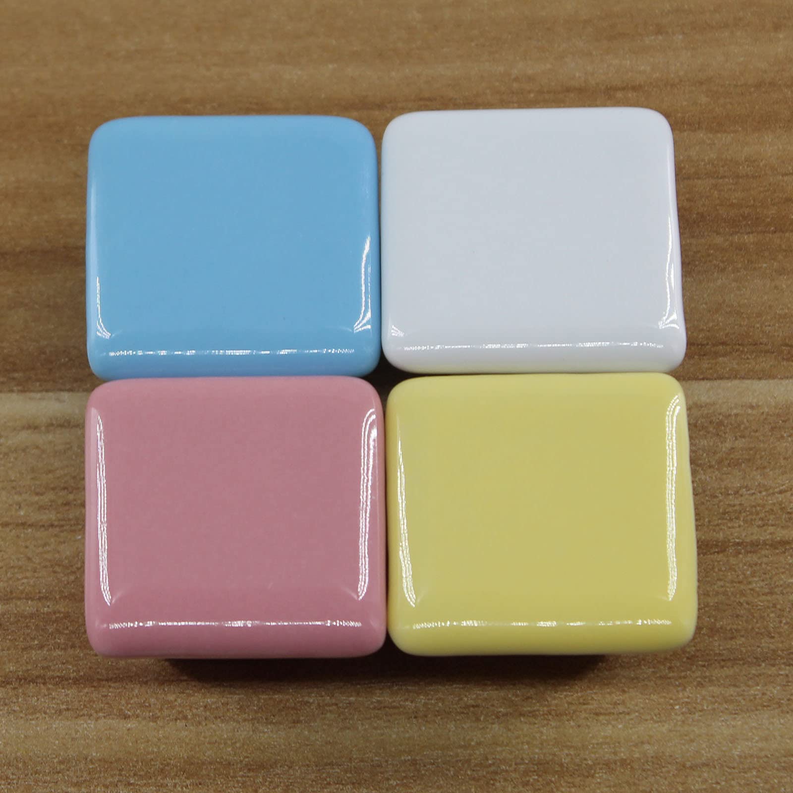 BOUTON DE MEUBLE,white--Poignées De Porte En Céramique Colorées, 1x