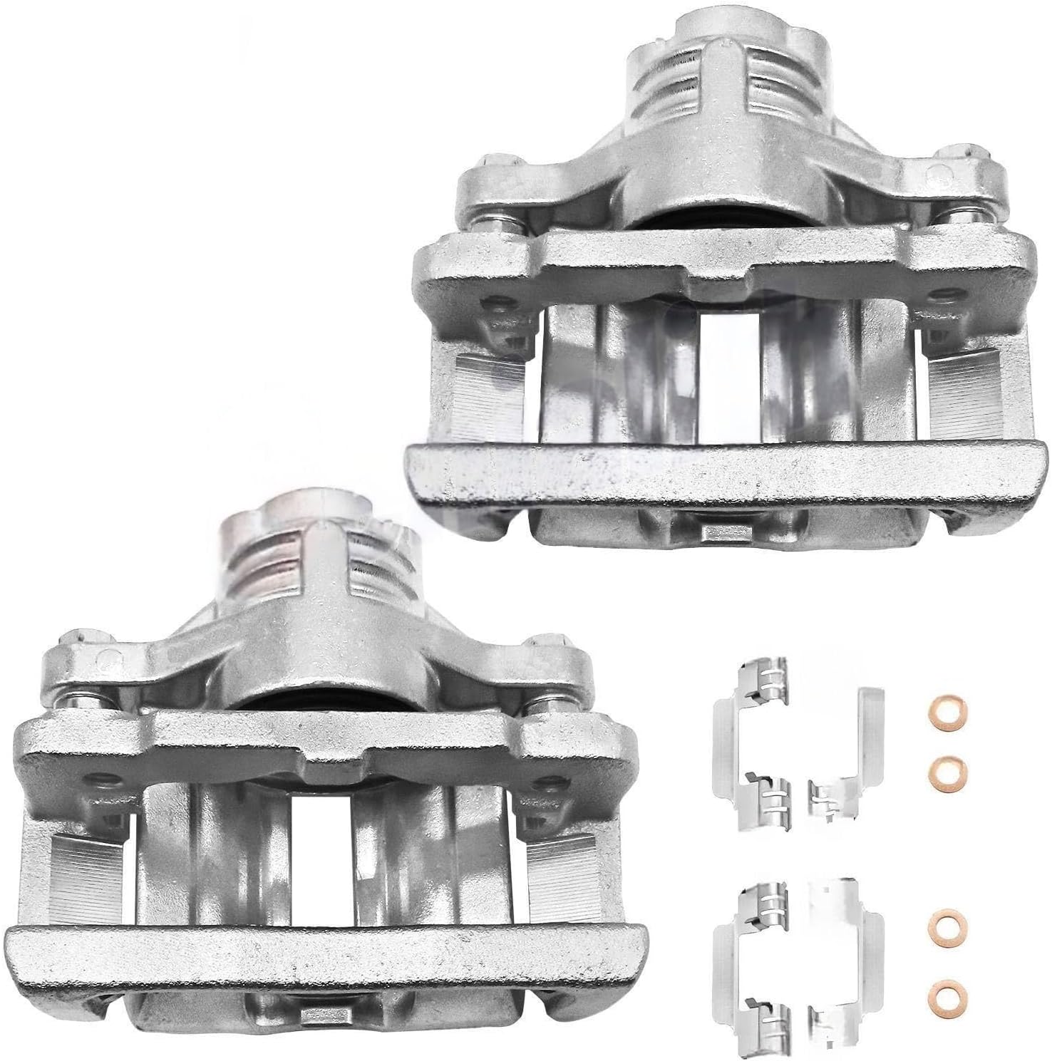 AWD RWD Rear Left Right Disc Brake Calipers with Bracket Kit 2Pcs for Cadillac CTS STS 2003 2004 2005 2006 2007 2008 2009 2010 2011