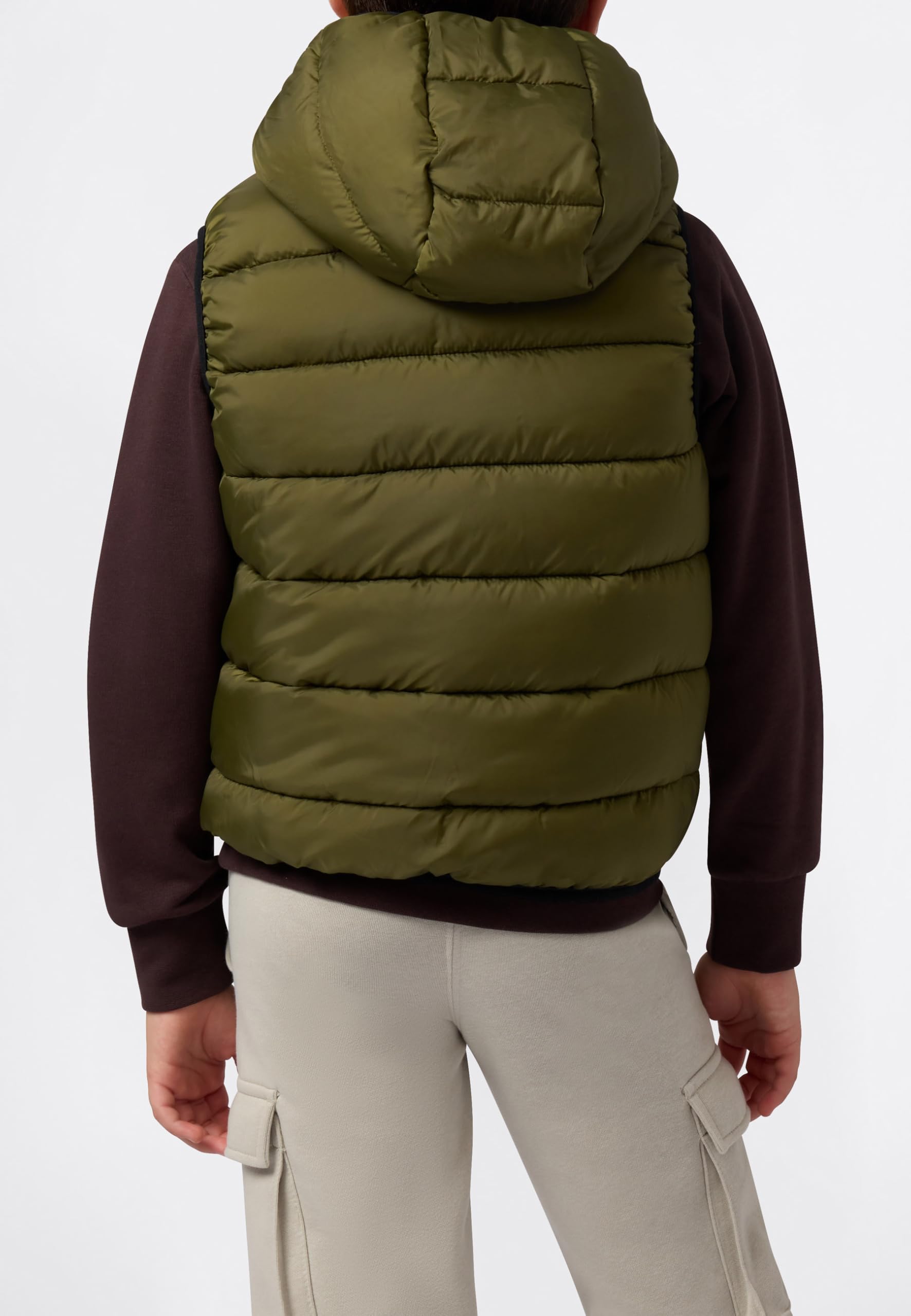 Champion Legacy Outdoor (220341) - Wr Light Nylon Cirè 35gr Small Script Logo High-neck Chaleco embotado Hombre