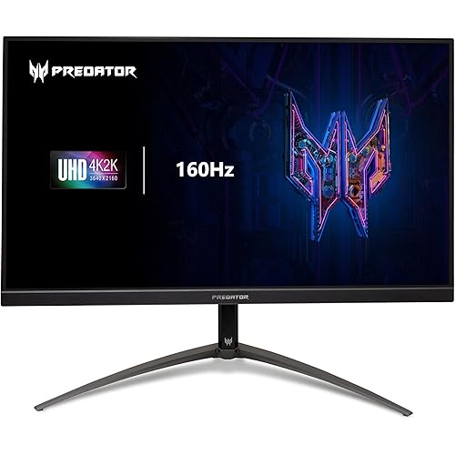 acer Predator XB323QK V3bmiiphx | 31.5" 4K UHD 3840 x 2160 IPS Gaming Monitor | AMD FreeSync Premium | 160Hz | Up to 0.5ms | VESA DisplayHDR 400| DCI-P3 95% | ErgoStand | DP 1.2 & 2 x HDMI 2.1