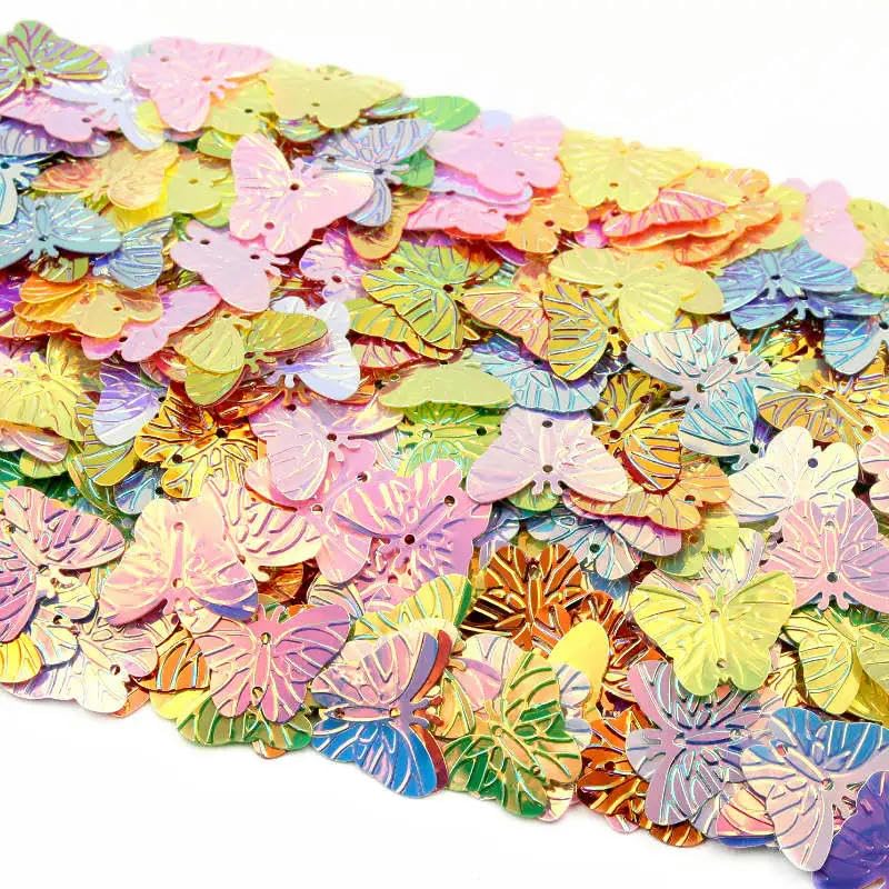 Cekiny do przyszywania, Cekiny PVC z 2 otworami do rękodzieła i szycia, wielokolorowe, różne rozmiary, 100-500 szt(23X30mm 300PCS LOT)