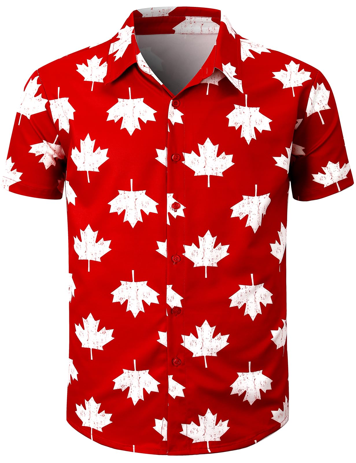 Men's Hawaiian Shirt Button Down Summer Short Sleeve Shirt