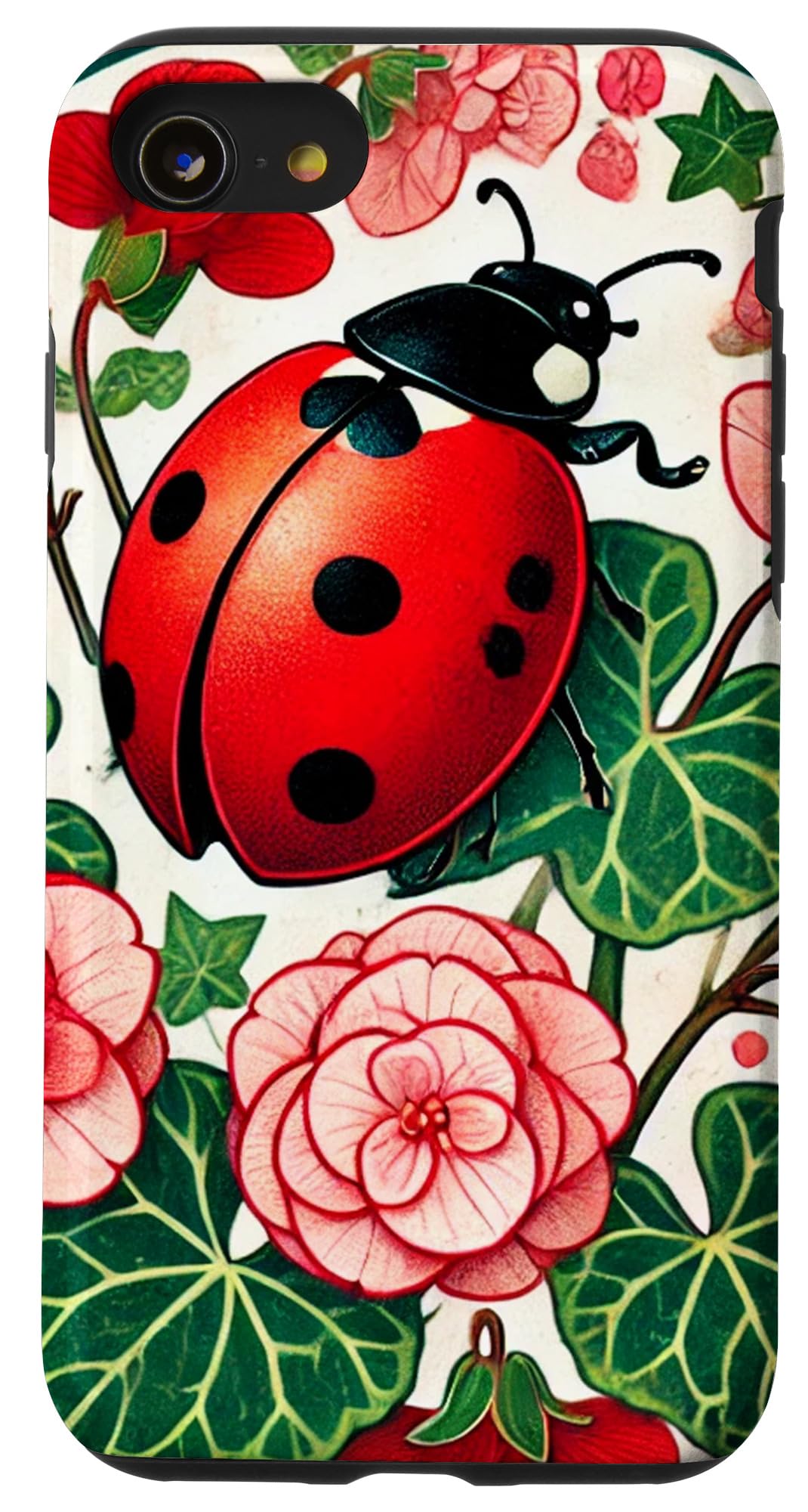 Amazon.co.jp: iPhone SE (2020) / 7 / 8 かわいいてんとう虫アート