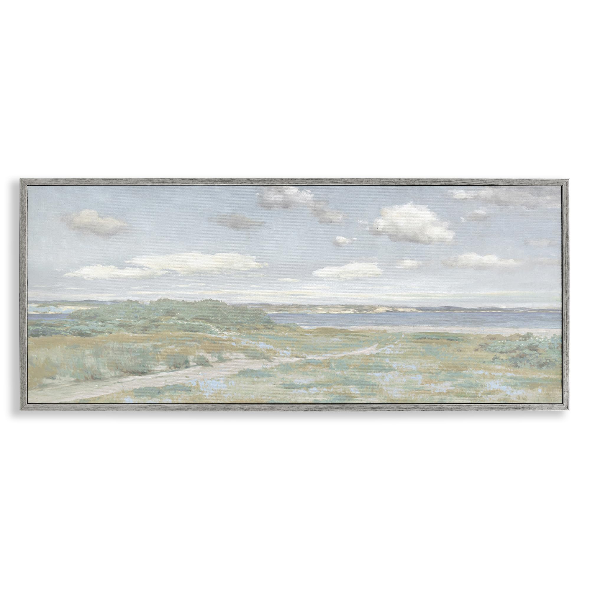 Serene Landscape Path to the Water, 13 x 30 Inch Framed Giclée Print