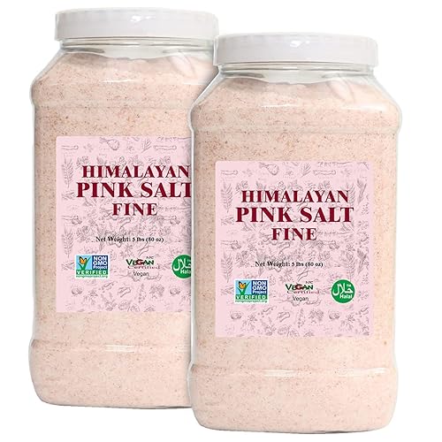 Salt 84 Sal rosa del Himalaya, fina-5 librascada uno, 2 unidades