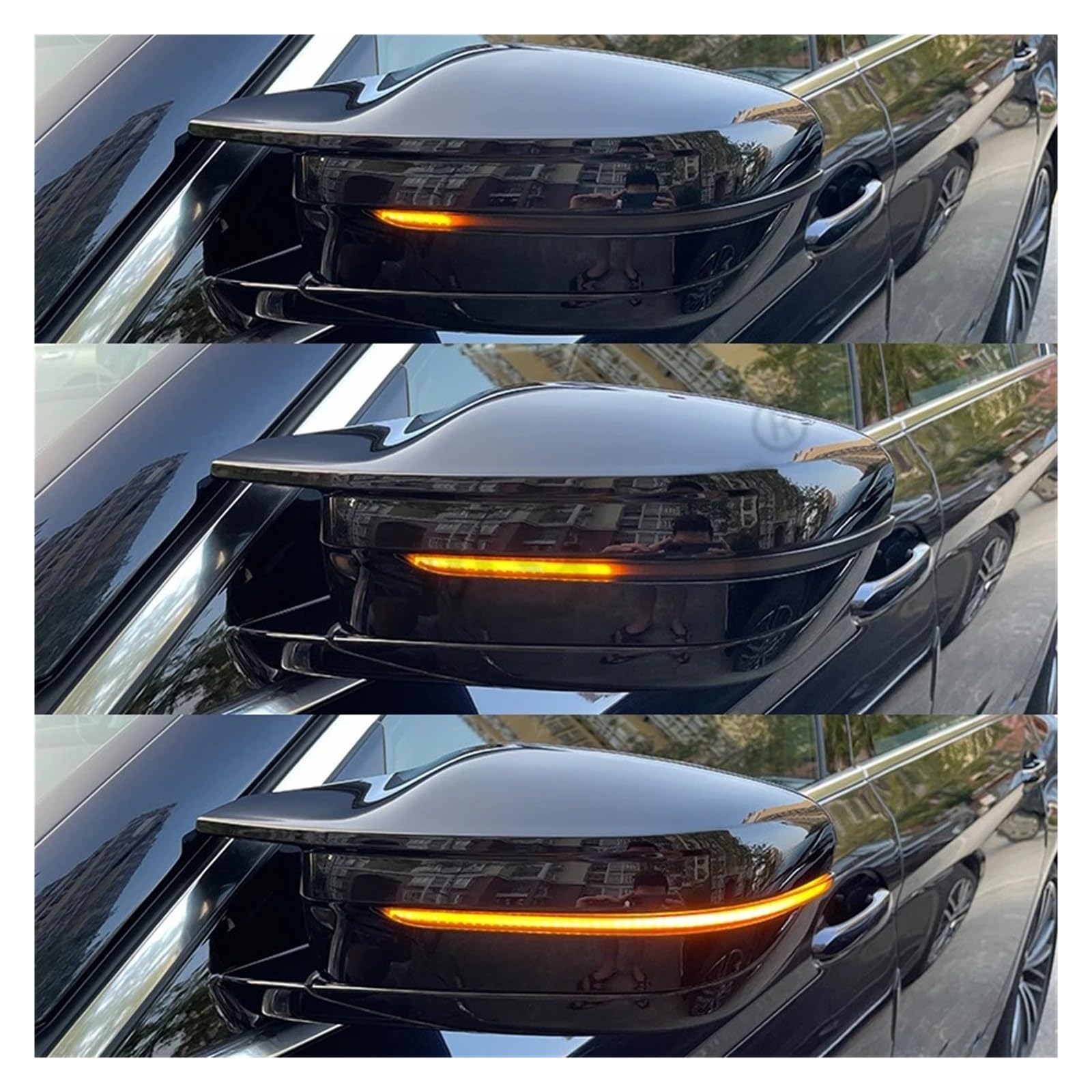 Espejo intermitente dinámico Para BMW Serie 4 5 7 G22 G30 G31 G11 Y G12 Intermitente LED Dinámico Para Espejo Retrovisor De Coche(LHD-2pcs)