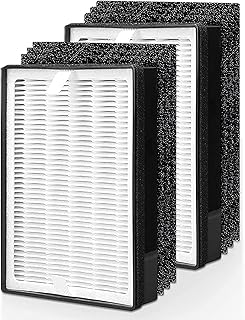 H126 Replacement HEPA Filter, Compatible with Levoit LV-H126, Includes 2 HEPA Filters and 8 Activated Carbon Pre-Filters Set, LV-H126-RF